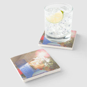 Dessous-de-verre En Pierre Lanternes grand éclairage - Vignoble de Martha