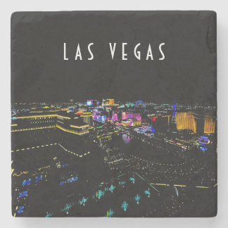 Dessous-de-verre En Pierre Las Vegas Skyline la nuit