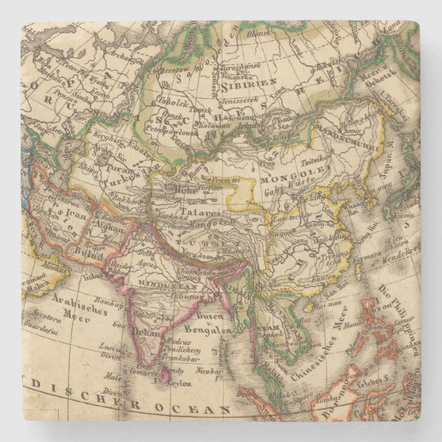 Dessous-de-verre En Pierre L'Asie 3 (Devant)