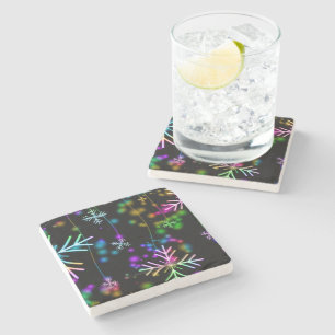 Dessous-de-verre En Pierre L'atmosphère de Noël festive et animée de Slippery