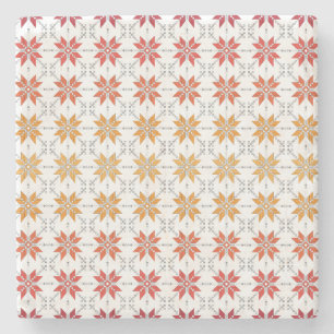 Dessous-de-verre En Pierre Latvian Morning SUN motif géométrique IV