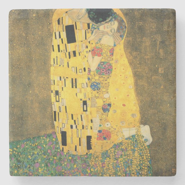 Dessous-de-verre En Pierre Le baiser - Gustav Klimt (Devant)