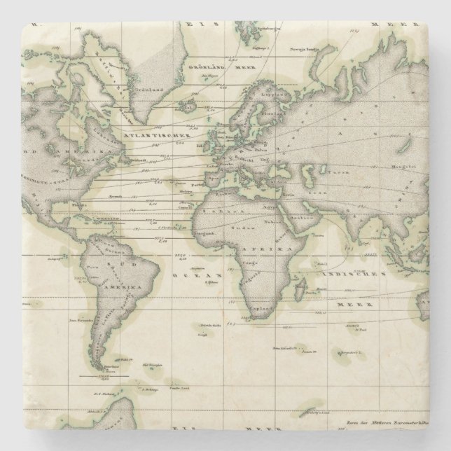 Dessous-de-verre En Pierre Le baromètre moyen (Devant)