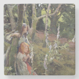 Dessous-de-verre En Pierre Le bois enchanté (huile sur la toile)