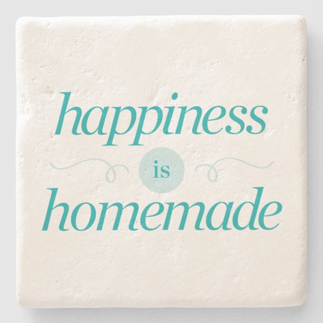 Dessous-de-verre En Pierre Le bonheur est fait maison (Devant)