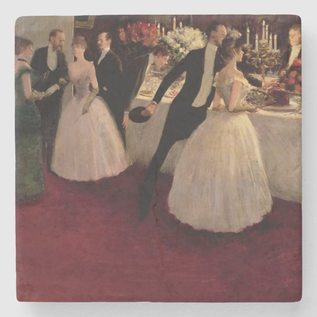 Dessous-de-verre En Pierre Le buffet, 1884 (Devant)