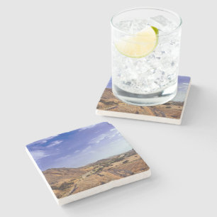 Dessous-de-verre En Pierre Le charme de la nature désertique sous un bleu