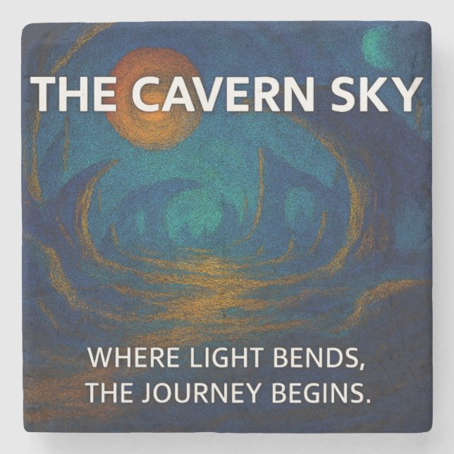 Dessous-de-verre En Pierre Le ciel de la caverne (Devant)