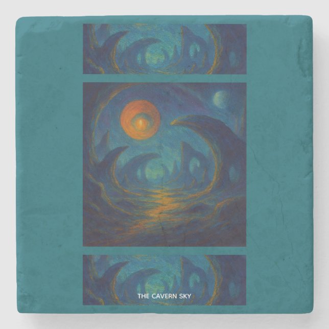 Dessous-de-verre En Pierre Le Ciel de la Caverne (Devant)