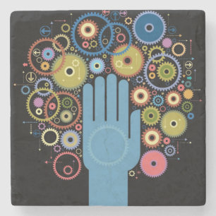 Dessous-de-verre En Pierre Le concept du mouvement