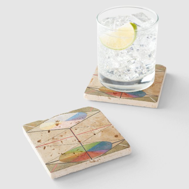 Dessous-de-verre En Pierre Le cygne n° 23 | Hilma af Klint | (Côté)