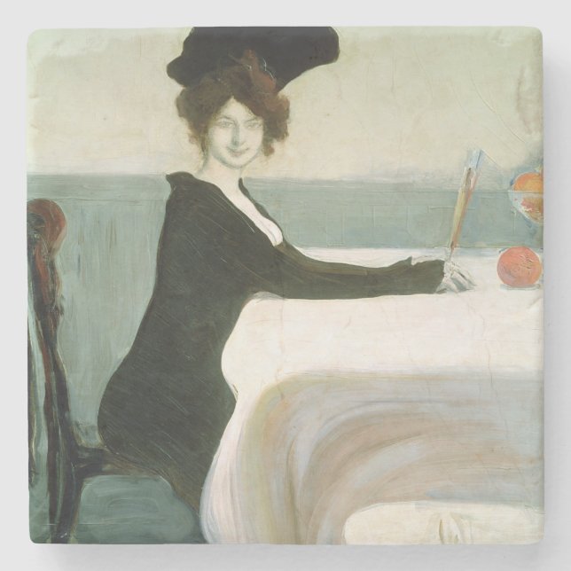 Dessous-de-verre En Pierre Le déjeuner (Devant)