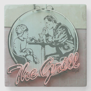 Dessous-de-verre En Pierre Le gril, caboteur de marbre d'Athènes la Géorgie