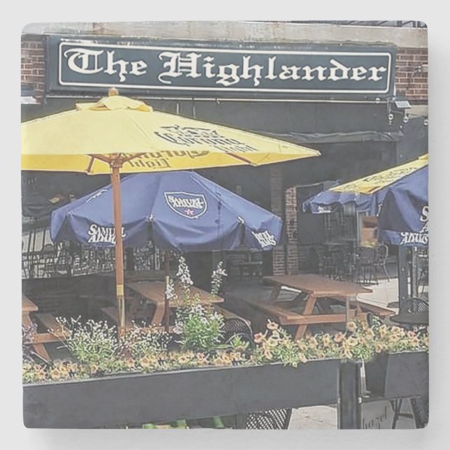 Dessous-de-verre En Pierre Le Highlander Atlanta, Le Highlander (Devant)