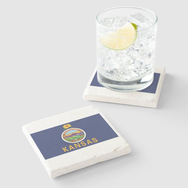 Dessous-de-verre En Pierre Le Kansas (Côté)