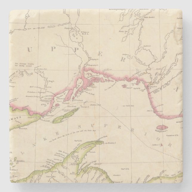 Dessous-de-verre En Pierre Le lac Supérieur (Devant)