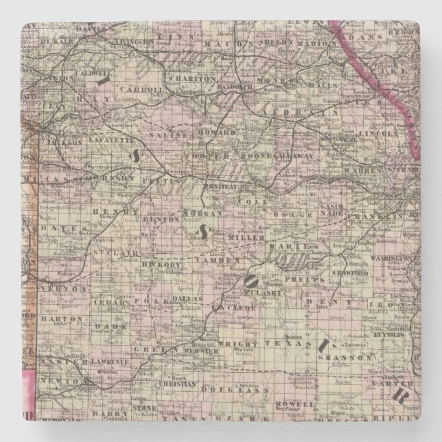 Dessous-de-verre En Pierre Le Missouri 7 (Devant)