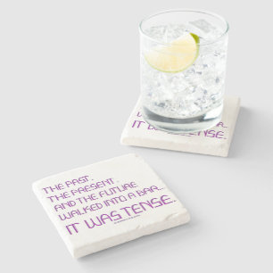 Dessous-de-verre En Pierre Le mot tendu de SlipperyJoe passé le violet futur 