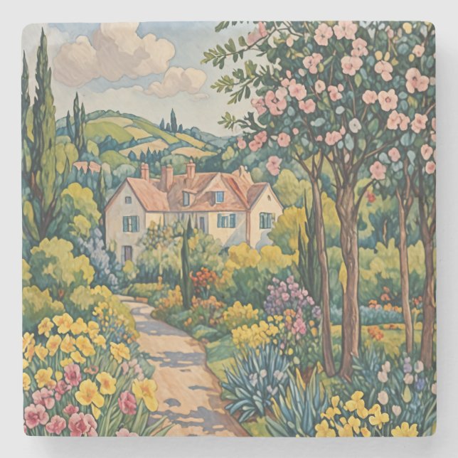 Dessous-de-verre En Pierre Le paradis rural (Devant)