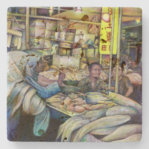 Dessous-de-verre En Pierre Le poisson frais de vendredi à Singapour