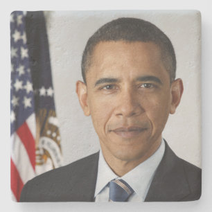 Dessous-de-verre En Pierre Le président américain Barack Obama à la Maison Bl