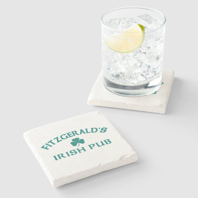 Dessous-de-verre En Pierre Le pub irlandais de Fitzgerald   (Côté)