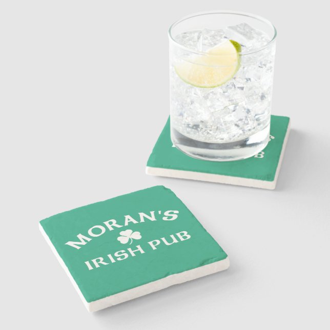 Dessous-de-verre En Pierre Le pub irlandais de Moran  (Côté)