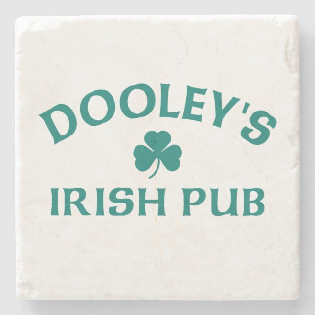 Dessous-de-verre En Pierre Le pub irlandais Dooley's (Devant)