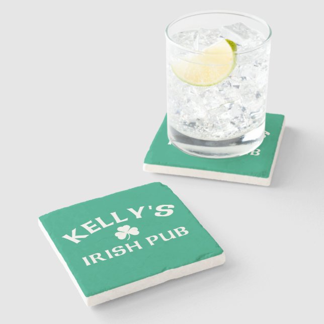 Dessous-de-verre En Pierre Le pub irlandais Kelly's   (Côté)