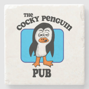 Dessous-de-verre En Pierre Le pub The Cocky Penguin