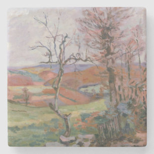 Dessous-de-verre En Pierre Le Puy Barion chez Crozant, la Bretagne (huile sur