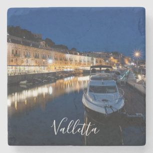 Dessous-de-verre En Pierre Le quartier de La Valette au bord de l'eau avec pe