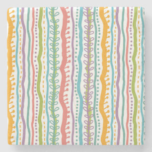 Dessous-de-verre En Pierre Le résumé barre le motif vertical