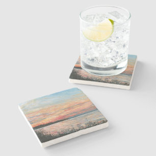 Dessous-de-verre En Pierre Le rivage de Sunset Beach