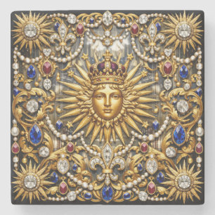 Dessous-de-verre En Pierre Le Roi Soleil Versailles français orné