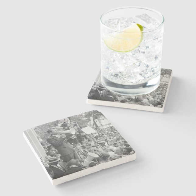 Dessous-de-verre En Pierre Le sénateur Robert Kennedy en campagne pour le pré (Côté)