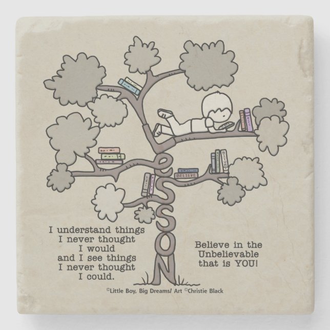 Dessous-de-verre En Pierre Leçons apprises (Devant)