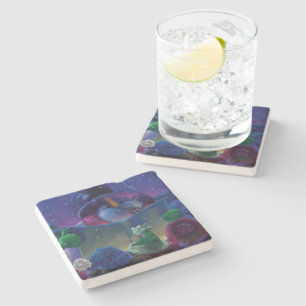 Dessous-de-verre En Pierre Lecture hivernale