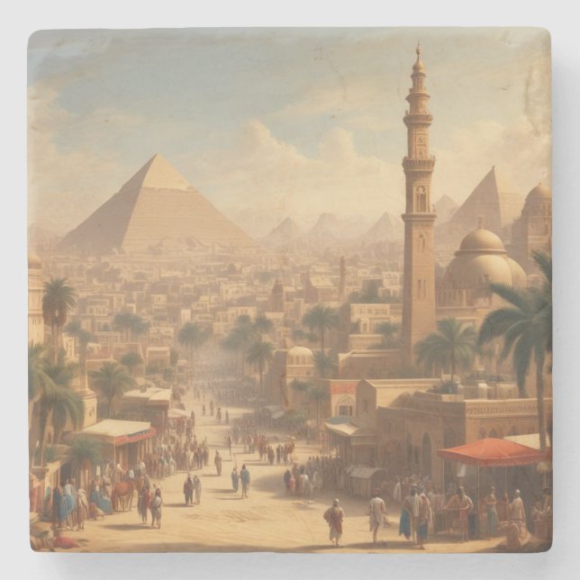 Dessous-de-verre En Pierre L'Egypte ancienne. (Devant)