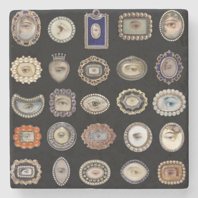 Dessous-de-verre En Pierre L'Elégant Oeil de Lover (Devant)