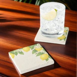 Dessous-de-verre En Pierre Lemon Grove Aquarelle 
