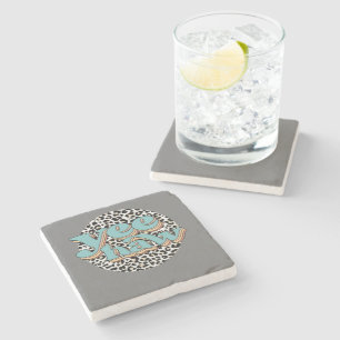 Dessous-de-verre En Pierre Leopard Cowboy Yeehaw Tenez vos chevaux Vache de l