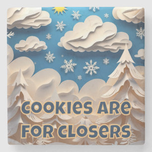 Dessous-de-verre En Pierre Les cookies sont pour les Clôturants