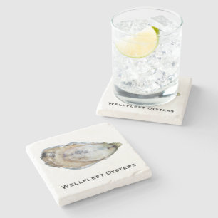 Dessous-de-verre En Pierre Les dessous de verre de marbre d'huître - concevez