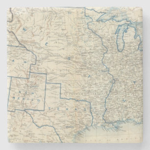 Dessous-de-verre En Pierre Les Etats-Unis en décembre 1860