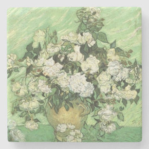 Dessous-de-verre En Pierre Les fleurs de Van Gogh dans Vase