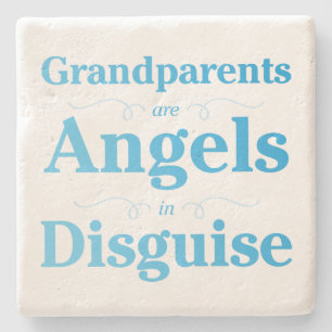 Dessous-de-verre En Pierre Les grands-parents sont des anges dans le