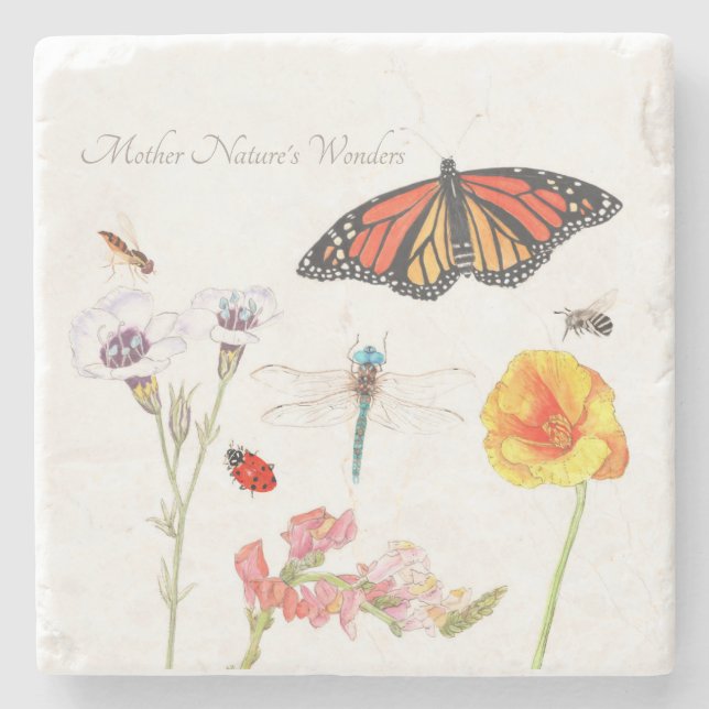 Dessous-de-verre En Pierre Les merveilles de Mère Nature (Devant)