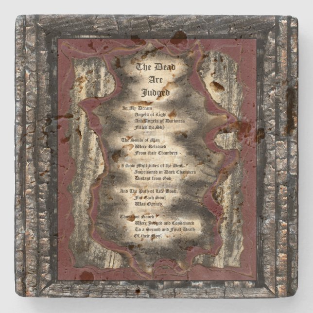 Dessous-de-verre En Pierre Les morts sont jugés (Devant)