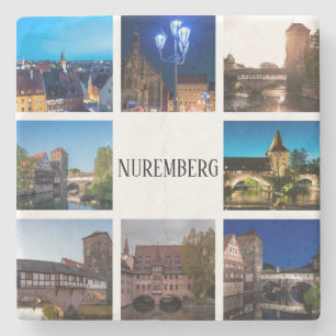 Dessous-de-verre En Pierre Les paysages de Nuremberg